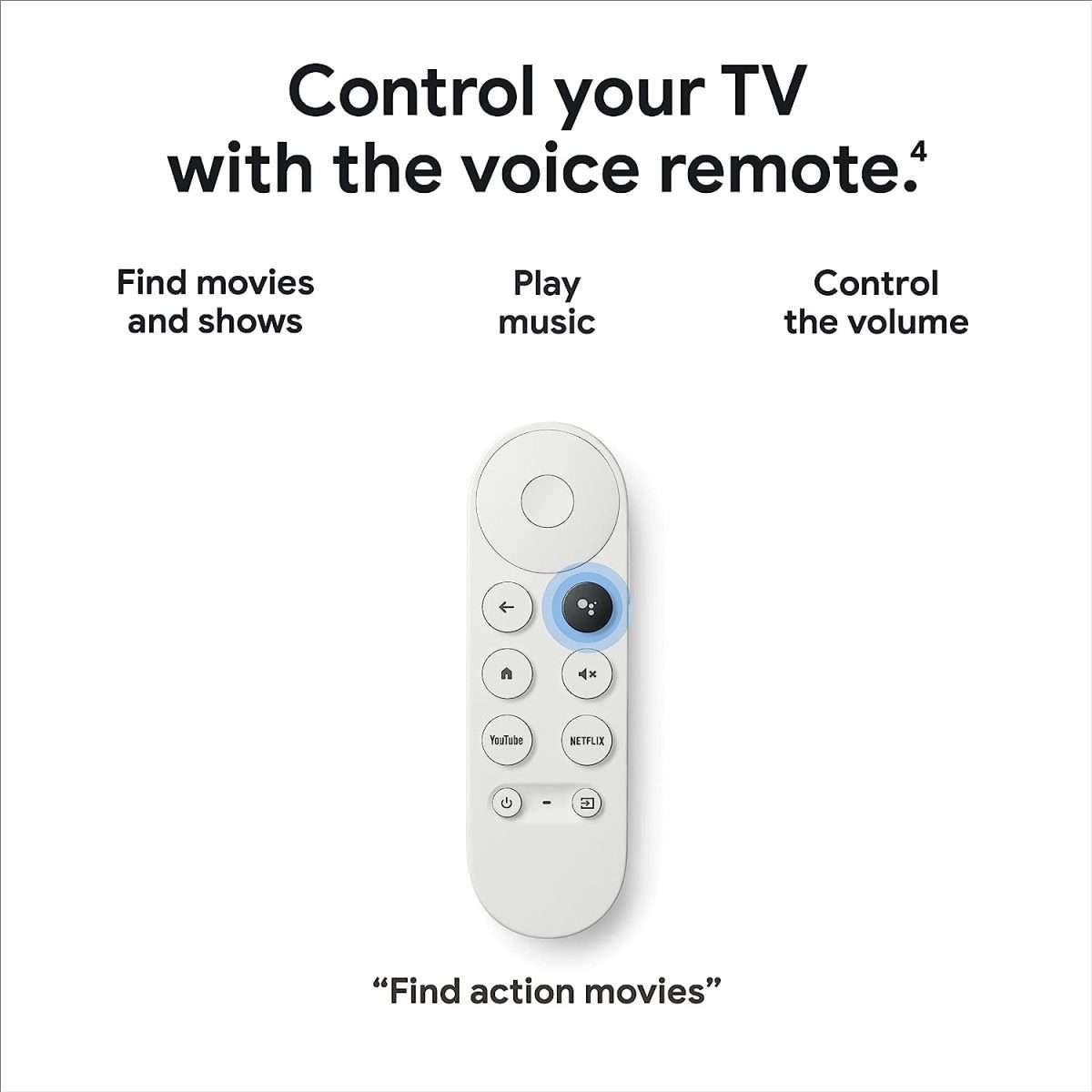 Mando de control por voz de Chromecast con Google TV - Google Store