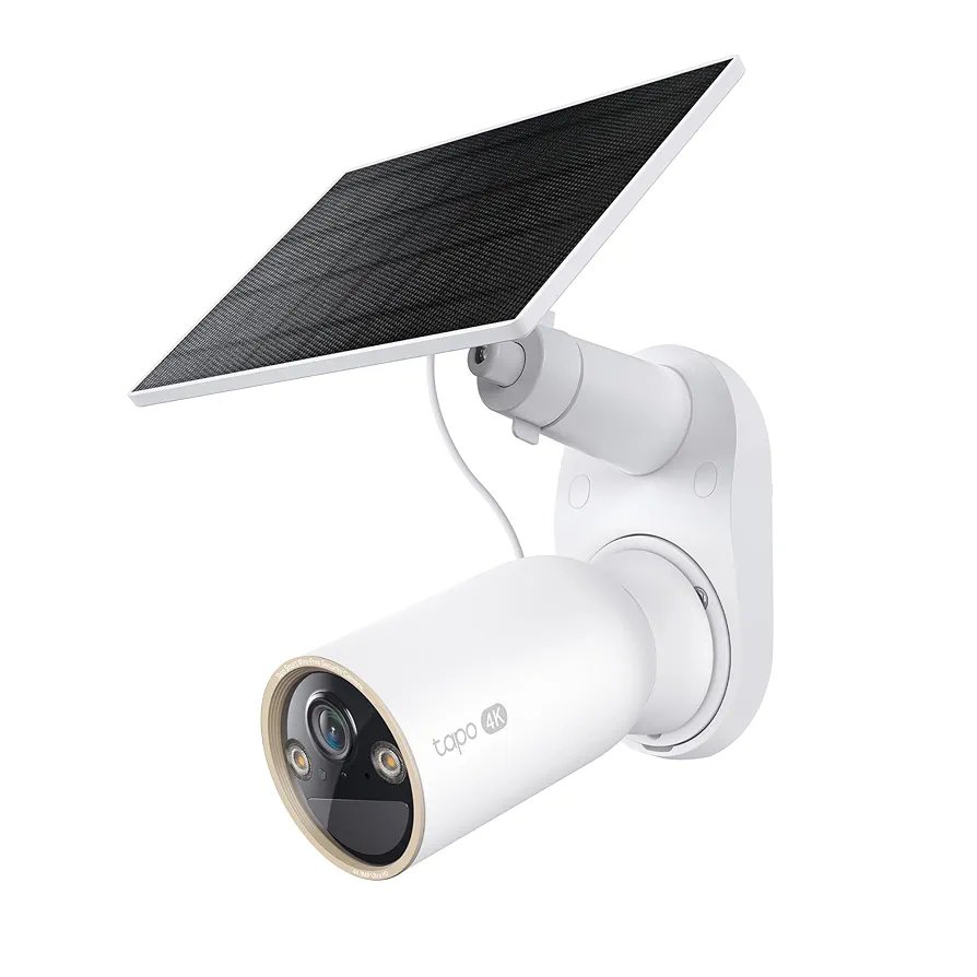Tapo MagCam 4K Solar, 4K Ultra HD cámara inalámbrica con batería para exteriores con panel solar - Captura 24/7, detección gratuita de personas/vehículos, visión nocturna a color Starlight, funciona
